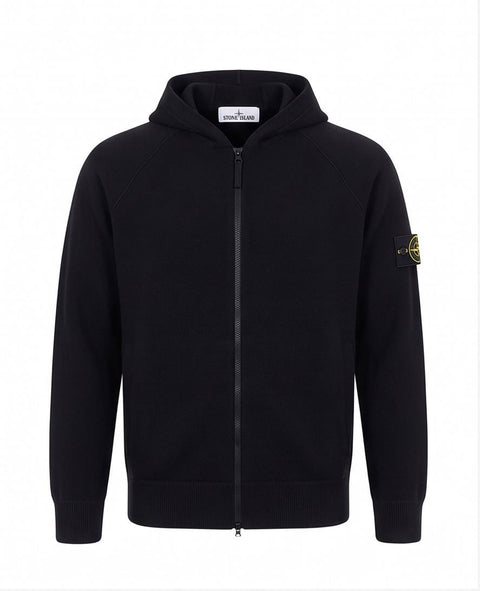 STONE ISLAND FELPA CAPPUCCIO CON ZIP