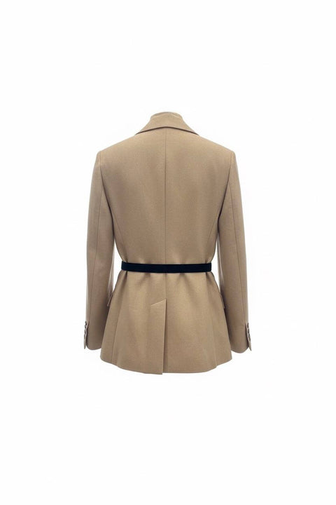 MAX MARA MXSFIONDA GIACCA LINO MOLLA LATERALE