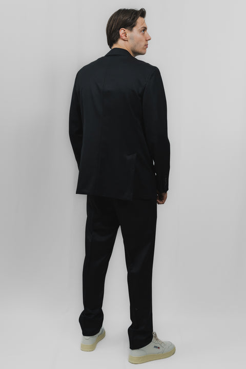 LARDINI COORDINATO 2 BOTTONI PANTALONE PINCES LANA