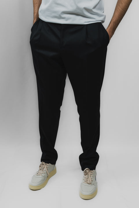 LARDINI COORDINATO 2 BOTTONI PANTALONE PINCES LANA