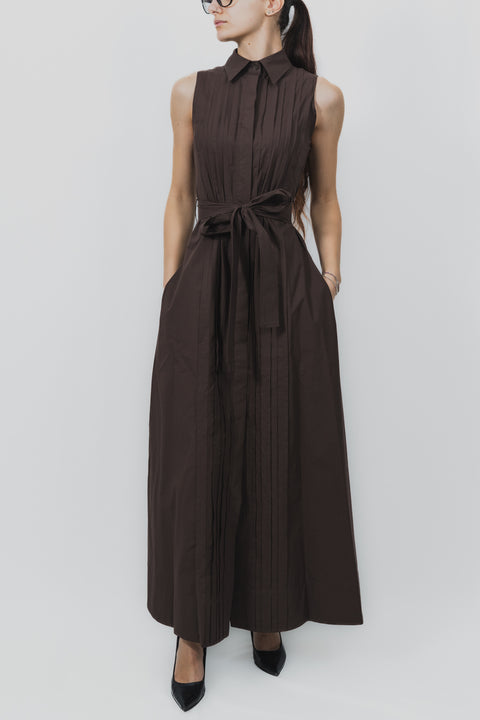 PAROSH CHEMISIER LUNGO CON PLASTRON COTONE