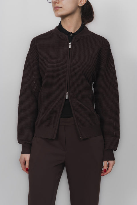 PAROSH BOMBER ZIP VISCOSA TRICOT