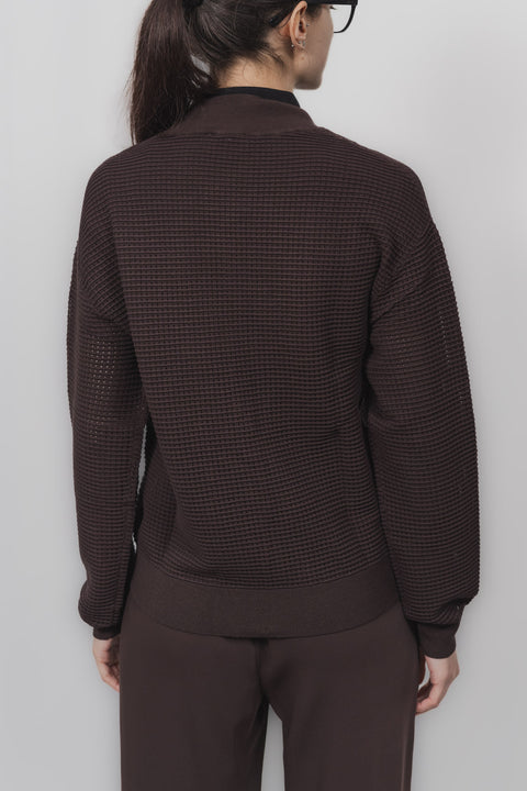 PAROSH BOMBER ZIP VISCOSA TRICOT