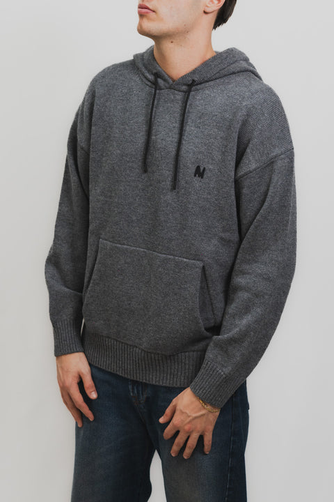 MSGM FELPA CAPPUCCIO LOGO PETTO