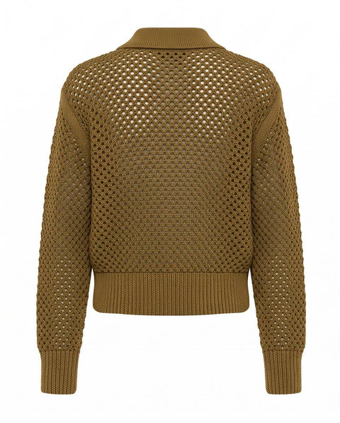 MAX MARA FILM CARDIGAN COTONE PUNTO RETE