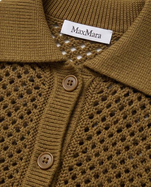MAX MARA FILM CARDIGAN COTONE PUNTO RETE