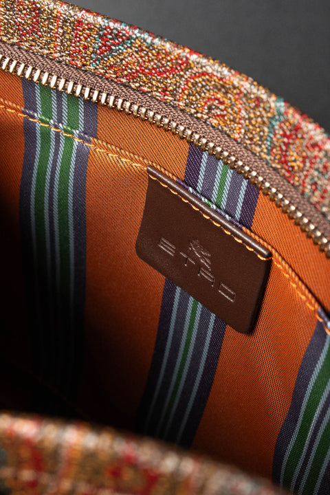 ETRO POCHETTE CON MANICO REALIZZATA NEL TESSUTO PESLEY