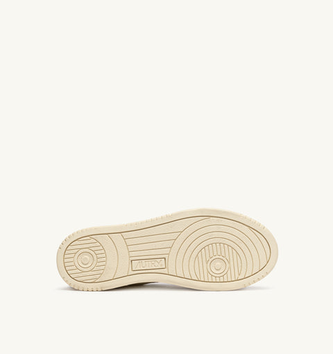 AUTRY SNEAKER PELLE E SUEDE GLITTER TAB LOGO