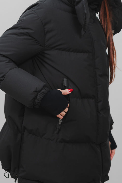 HERNO PIUMINO TREQUARTI NYLON SPACCHI