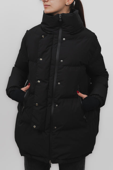 HERNO PIUMINO TREQUARTI NYLON SPACCHI