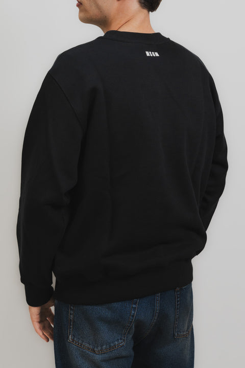 MSGM FELPA GIROCOLLO LOGO