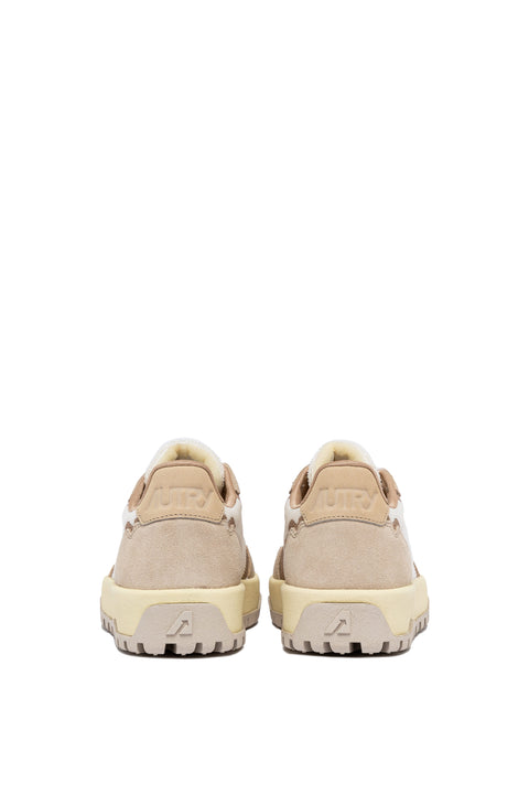 AUTRY SNEAKER CANVAS E SUEDE FONDO CARRARMATO TAB LOGO