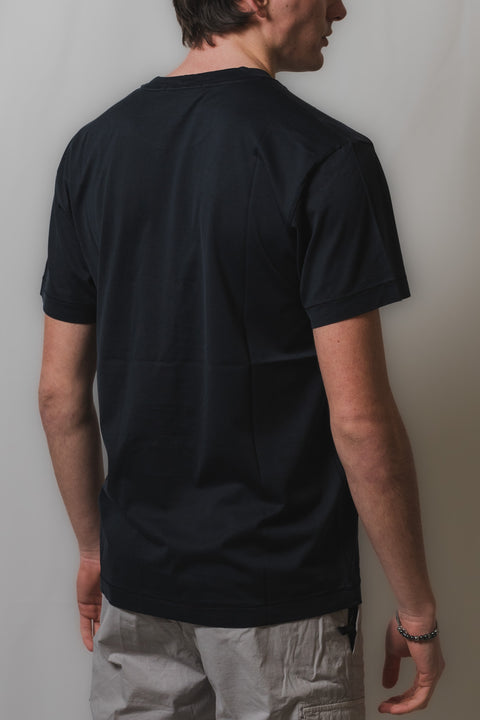 STONE ISLAND T-SHIRT SLIM FIT JERSEY CON PATCH LOGO SUL PETTO