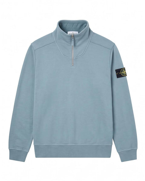 STONE ISLAND FELPA OVER ZIP COLLO