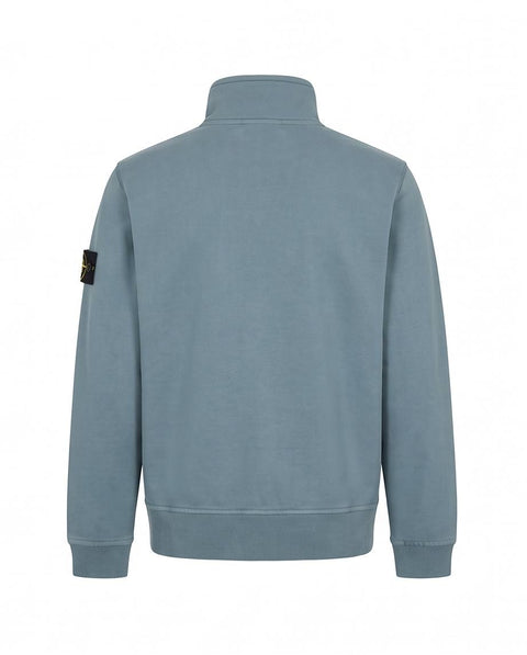 STONE ISLAND FELPA OVER ZIP COLLO