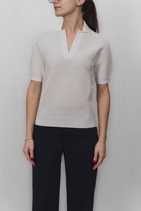 PAROSH POLO VISCOSA TRICOT