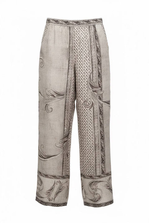 MAX MARA RIVE PANTALONE SETA FANTASIA REGGIA CASERTA