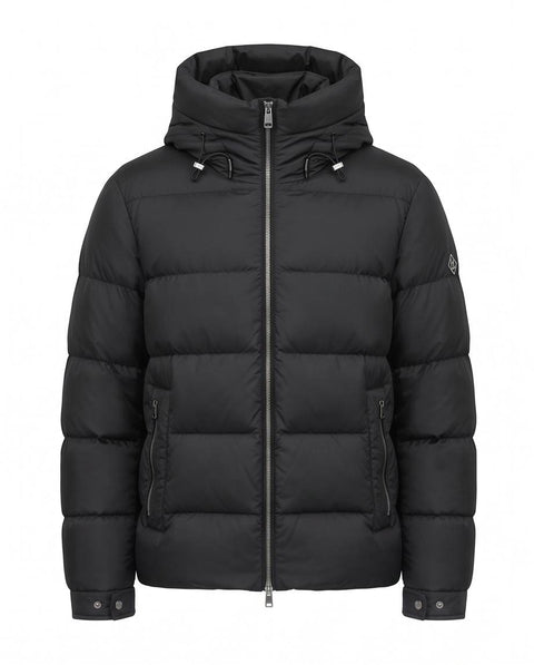 HERNO BOMBER ABSOLUTE BLACK LOGO HERO