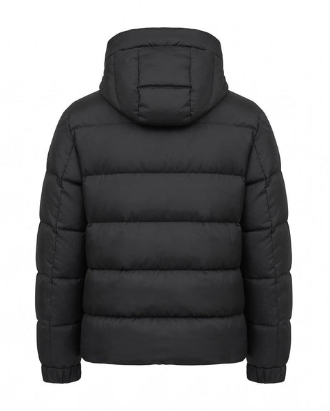 HERNO BOMBER ABSOLUTE BLACK LOGO HERO