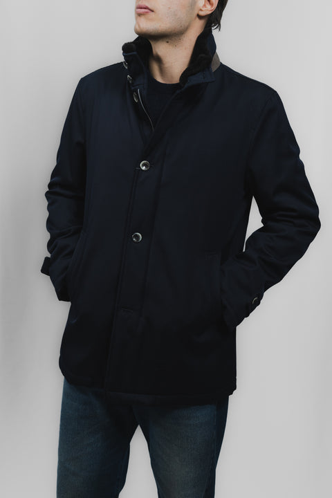 HERNO GIACCA TREQUARTIO LANA LORO PIANA