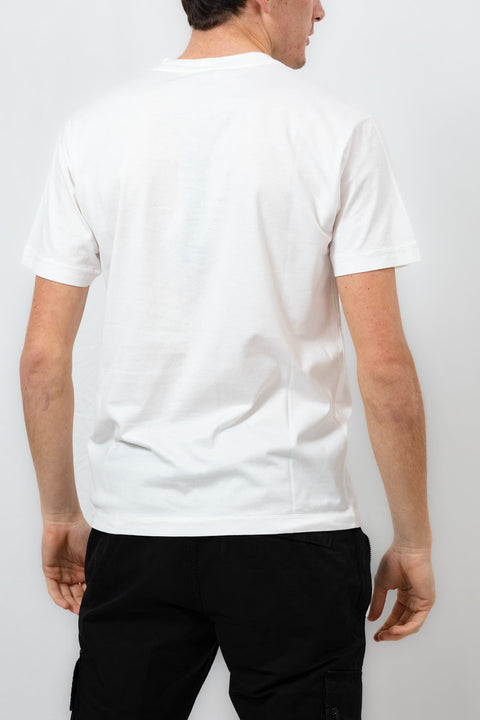 STONE ISLAND T-SHIRT SLIM FIT JERSEY CON PATCH LOGO SUL PETTO