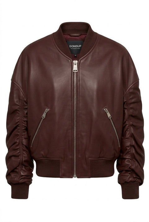 DONDUP BOMBER PELLE ZIP