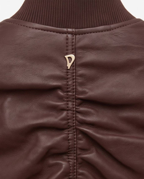 DONDUP BOMBER PELLE ZIP
