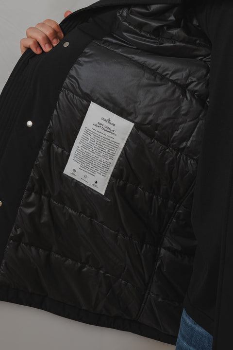 STONE ISLAND GIACCONE SOFT SHELL IMBOTTITURA PRIMALOFT LOGO