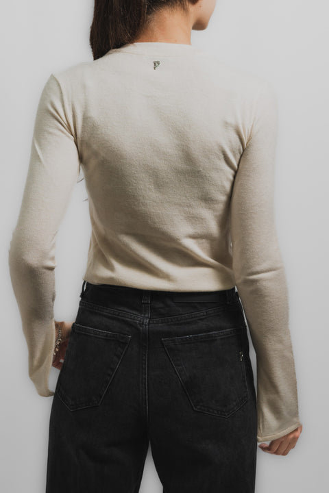 DONDUP MAGLIA GIROCOLLO VISCOSA