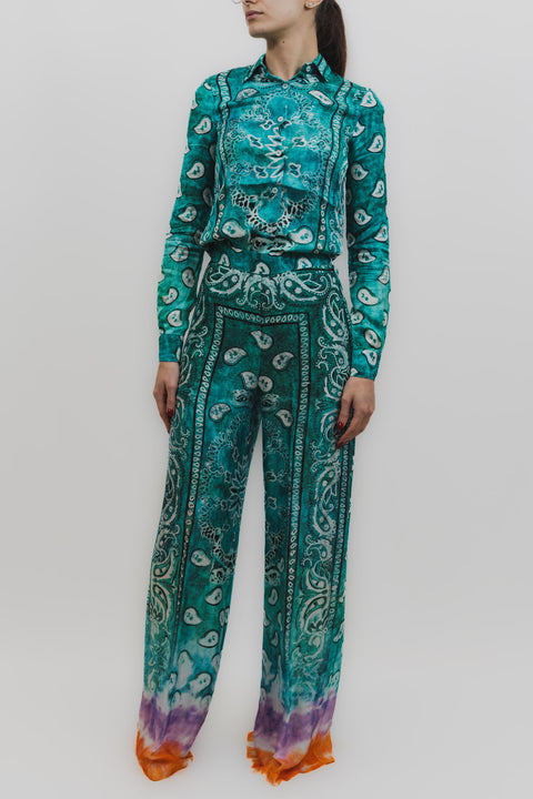 STELLA JEAN PANTALONE PALAZZO VISCOSA FANTASIA