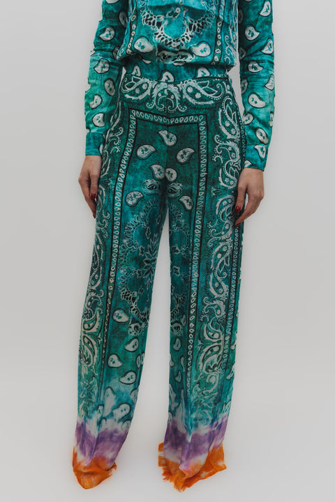 STELLA JEAN PANTALONE PALAZZO VISCOSA FANTASIA