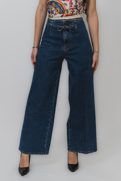 ETRO JEANS CROPPED CINTURA IN VITA