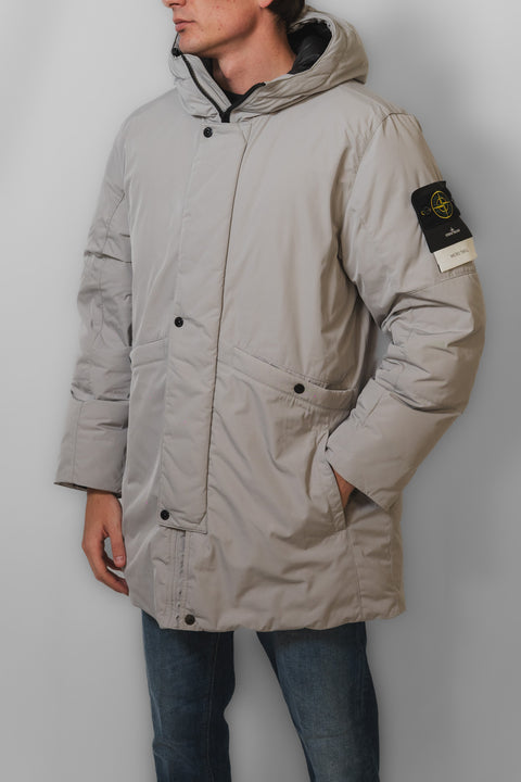 STONE ISLAND PARKA LUNGO MICRO TWILL LOGO SPALLA