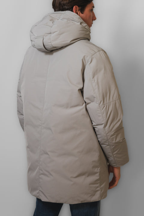 STONE ISLAND PARKA LUNGO MICRO TWILL LOGO SPALLA