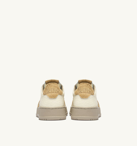 AUTRY SNEAKER PELLE ELEFANTE E CAVALLINO TAB LOGO