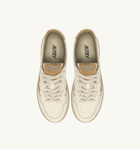 AUTRY SNEAKER PELLE ELEFANTE E CAVALLINO TAB LOGO