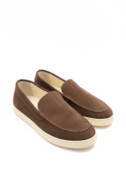 BRUNELLO CUCINELLI MOCASSINO SUEDE SCEVRON