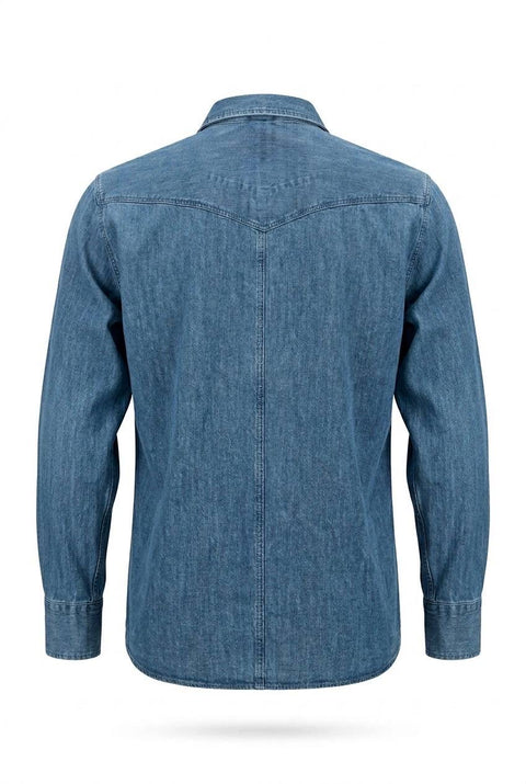 BRUNELLO CUCINELLI CAMICIA TEXANA DENIM