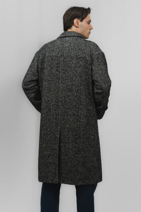 HERNO CAPPOTTO OVER LANA SPINATA