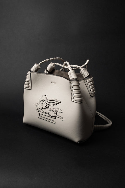 ETRO BORSA LIBRA MINI IN PELLE CON TRACOLLA E SUEDE INTERNO