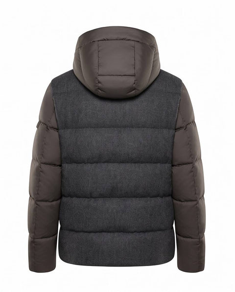 MOORER BOMBER MANICA REMOVIBILE LANA E NYLON