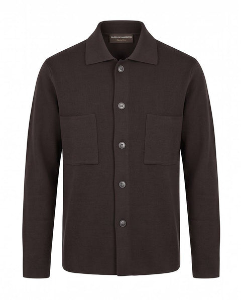 FILIPPO DE LAURENTIIS OVERSHIRT LANA PUNTO MILANO