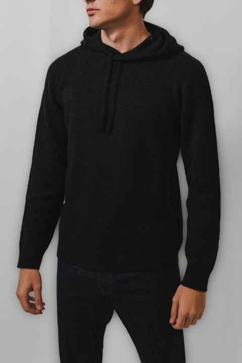 ROBERTO COLLINA MAGLIA GIROCOLLO CAPPUCCIO BABY CAMEL