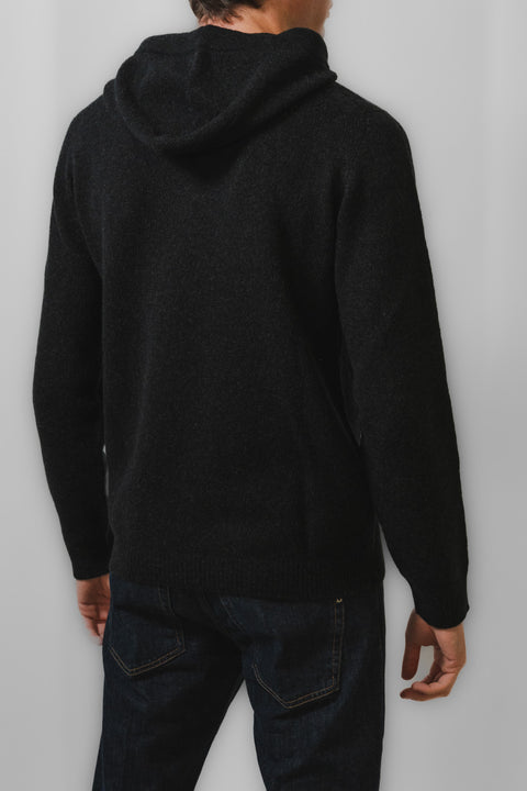 ROBERTO COLLINA MAGLIA GIROCOLLO CAPPUCCIO BABY CAMEL