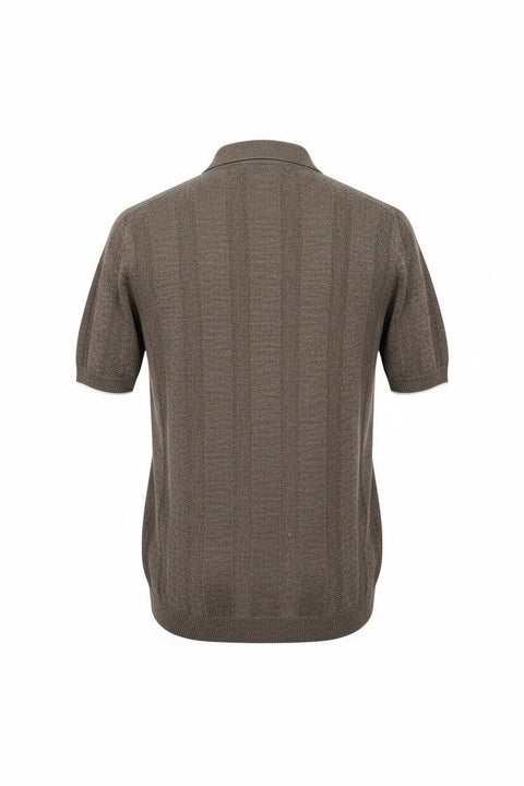BRUNELLO CUCINELLI POLO LINO E COTONE TICOT