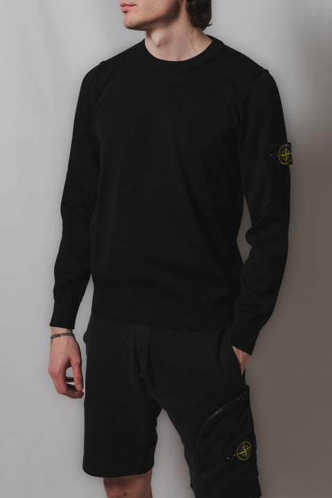 STONE ISLAND MAGLIA GIROCOLLO REALIZZATA NEL CLASSICO COTONE FINEZZA 14 VESTIBILITA  REGULAR
