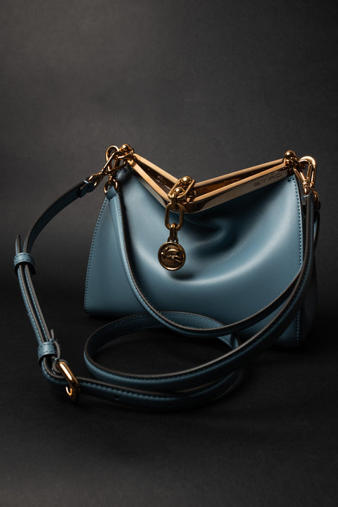 ETRO BORSA VELA MINI IN PELLE CON TRACOLLA E CHIUSURA METALLO