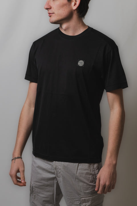 STONE ISLAND T-SHIRT SLIM FIT JERSEY CON PATCH LOGO SUL PETTO