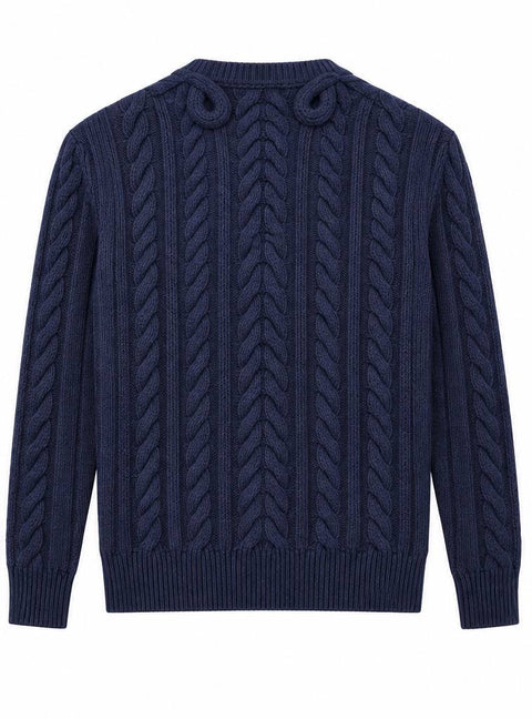 ETRO MAGLIA LANA TRECCE V NEK