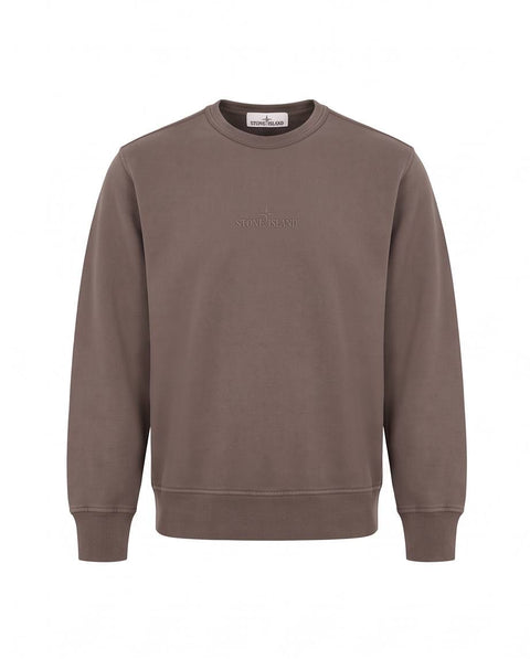 STONE ISLAND FELPA OVER LOGO SCHIENA